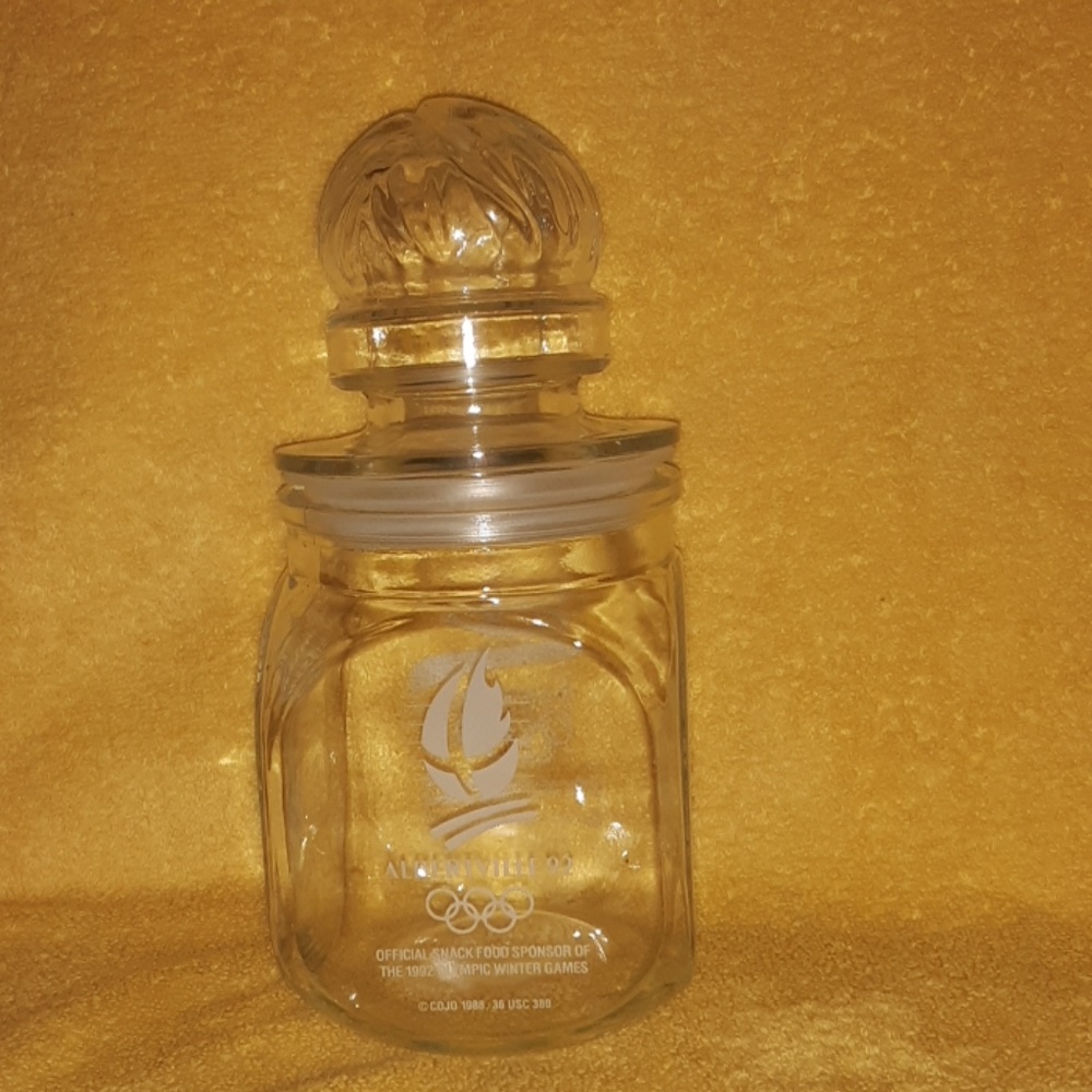 vintage 1992 Olympic candy jar